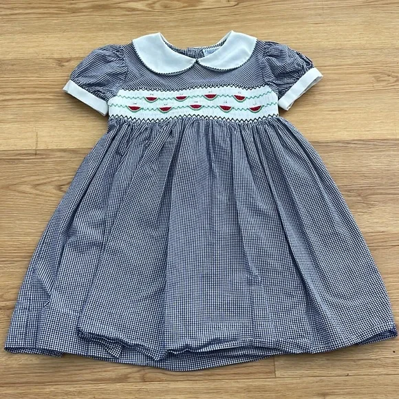 Fried Knit Creations Dresses Fried Knit Creations Smocked Watermelon Dress Poshmark
